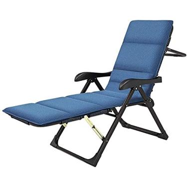 Imagem de Cadeira de gravidade zero, espreguiçadeira com gravidade zero, espreguiçadeira, cadeira de escritório dobrável de metal, para uso externo, portátil, relaxante, com almofadas, espreguiçadeira
