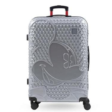 Imagem de Mala de Viagem Grande 32 Kg ABS 4 Rodas Mickey Epcot Prata - Bagaggio,