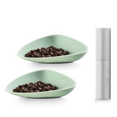 Imagem de Bincoo Copo dosador de grãos de café (verde - 1 garrafa + 2 xícaras dosadoras de café)