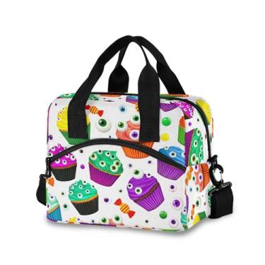 Imagem de Burbuja Lancheira colorida com isolamento térmico para mulheres e homens, lancheira portátil com alça de ombro destacável, lancheira para viagem, piquenique, escritório, trabalho