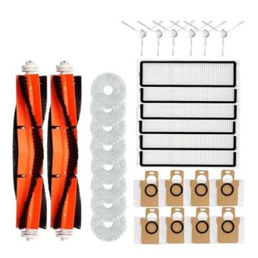 Imagem de Kit de acessórios com sacos para pó, filtros e lenços de limpeza - Compatível com os robôs aspiradores Xiaomi Mi Home Omni 1S/2/C102CN/B101CN/B116/X10+ e Dreame L10s Ultra/S10 Pro.(30pcs)