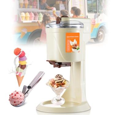 Imagem de MáQuina De Sorvete Soft, MáQuina De Fazer Sorvete Para Uso DoméStico Com Coletor De Bolas De Sorvete, Grande Capacidade De 1000ml, Ideal Para Casa, ReuniõEs E Festas