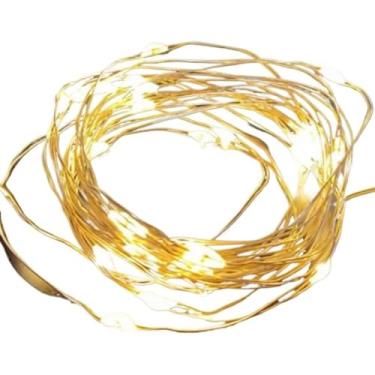 Imagem de Fio de Fada LED Colorido 2m a Bateria – Luz Decorativa para Natal, Festa, Quarto e Casamento(Branco-1 Pcs)