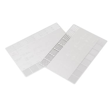 Imagem de Eujgoov 2 Peças de Réguas de Medição de café Moído, Ferramentas de Precisão de Aço Inoxidável de 200-1700 Mícrons para Tamanho de Moagem Com Bolsa de Armazenamento, Acessório de Moedor de Feijão