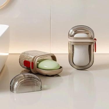 Imagem de Saboneteira para Viagem Caixa de Sabão Portátil com Drenagem Vedada e Tampa Fechada - Antivazamento e Compacta para Camping, Viagem e Banho(2)