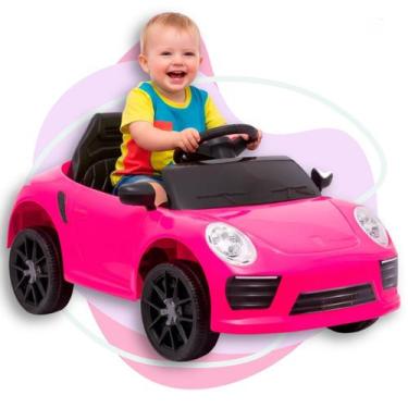 Imagem de Carrinho Elétrico Infantil 6v Rosa Controle Remoto Menina Zippy Toys