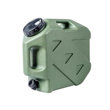 Imagem de Dynwave Recipiente para água com, jarra de armazenamento de água de 15 litros, balde portátil de grande capacidade para camping, uso doméstico, Verde