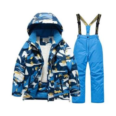 Imagem de Conjunto De Esqui Infantil Para Meninos E Meninas, Jaqueta E Calças Im