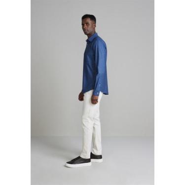 Imagem de Camisa com Bolso Comfort - Azul Marinho - HIGHSTIL, Azul marinho, 3