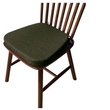 Imagem de Yadlan Almofadas para cadeira de sala de jantar, almofadas para cadeiras de cozinha antimanchas, com laços antiderrapantes, almofada de assento macia para banquinho, jardim E10 43 x 40 x 35 x 5 cm