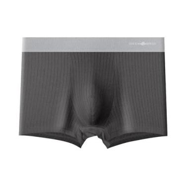 Imagem de Cuecas Boxer Masculinas De Algodão Tamanho Grande Confortáveis E Amiga