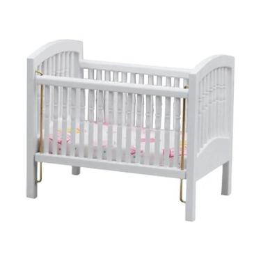 Imagem de Berço De Madeira Miniatura Para Bonecas, Mobiliário De Casa De Bonecas