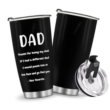Imagem de Copos isolados Caneca Copo Reirement Pais Aniversário Presentes de Natal para Homens Pai Avô Viagem Essenciais Acessórios Essenciais Deve Ter Alça Gelada Fria 590 ml