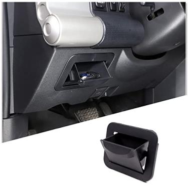 Imagem de Fgtagtal Caixa De Armazenamento Fusíveis Do Console Central Compatível Com Toyota Fj Cruiser 2007-2021, Bandeja Interna Para Moedas Em Abs Banco Motorista, Acessórios Organizadora Multifuncional, 1