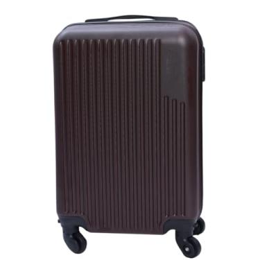 Imagem de Mala de Viagem Bordo 10kg ABS com Cadeado, Divisória Interna, Rodinhas 360° Padrão ANAC(Marrom,10KG (52X32X25)')