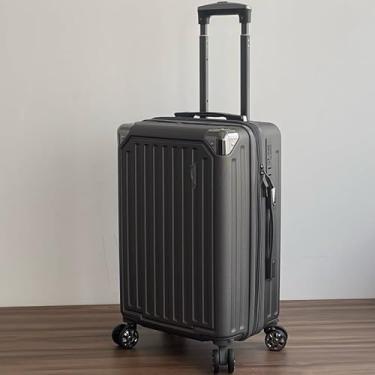 Imagem de Mala de Bordo ABS 10kg 17” a 21” Polegadas Mala de Viagem com Rodinhas 360° Cadeado Código (Cinza-20”(10KG) Modelo-DDD333)