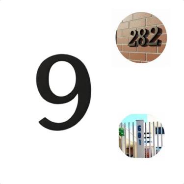 Imagem de Placa De Número Para Casa De Alto Padrão Com Design Moderno e Letras C