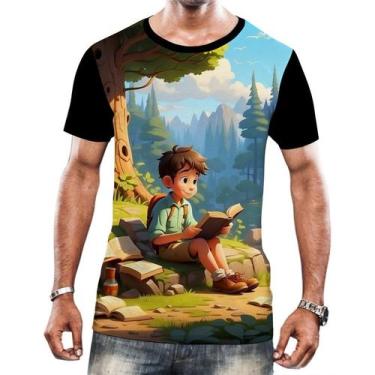 Imagem de Camisa Camiseta Crianças Leitura Amigos Livros Desenhos 2 - Enjoy Shop