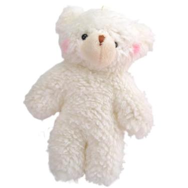 Imagem de ZJchao Brinquedo de Pelúcia de Urso Fofo, Boneca de Pelúcia Animal Macia de Veludo Pérola Pequena, Chaveiro Multifuncional Com Enchimento de Algodão PP, para Presentes de Crianças do