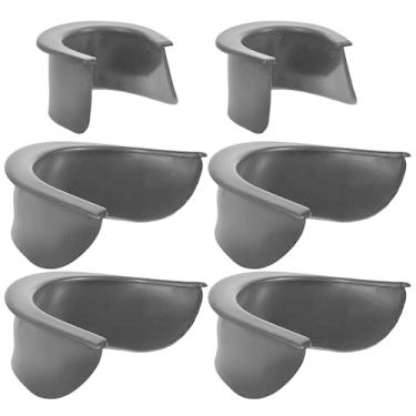 Imagem de Beavorty 6 peças de forros de canto para mesa de bilhar para mesa de bilhar, protetor de bolso de substituição, acessório para mesa de bilhar, plástico preto