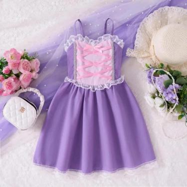 Imagem de Vestido De Princesa Para Meninas Moana Branca Neve Anna Barbie Bell Fa