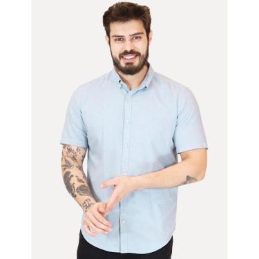 Imagem de Camisa Aramis Masculina Regular Slim Linho Azul Clara-Masculino