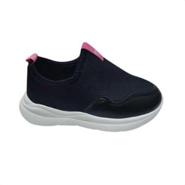 Imagem de Tênis Running Infantil Molekinha Slip On Preto-Feminino