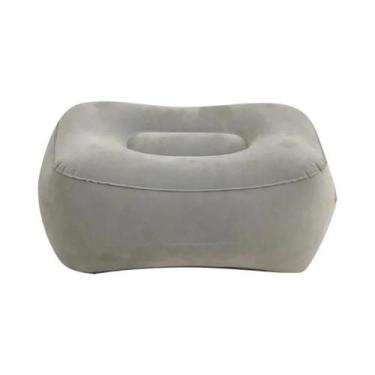 Imagem de Almofada Inflável De PVC Para Descanso Dos Pés Em Viagens, Escritório 