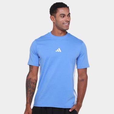 Imagem de Camiseta Adidas 3 Listras Stretch Masculina-Masculino