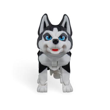 Imagem de Cachorrinhos Articulados Colecionáveis com Diversas Raças, Brinquedo Educativo com Articulações Móveis, Ideal para Crianças e Colecionadores (Husky)