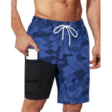 Imagem de Calções de banho masculinos SURF CUZ 9" Compression Quick Dry L