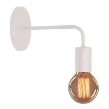 Imagem de Luminária Arandela de Parede Vintage Uno Joy – Luminária Decorativa Interna (Branco)