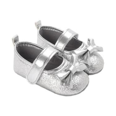 Imagem de Sapatos Casuais De Pelúcia Para Bebês Recém-Nascidos Com Laço, Confort