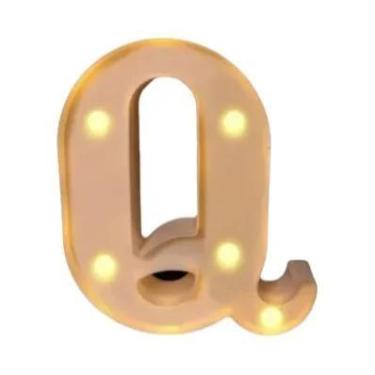 Imagem de Luz Noturna LED De Letras E Números De 16cm Para Decoração De Casa, Ca