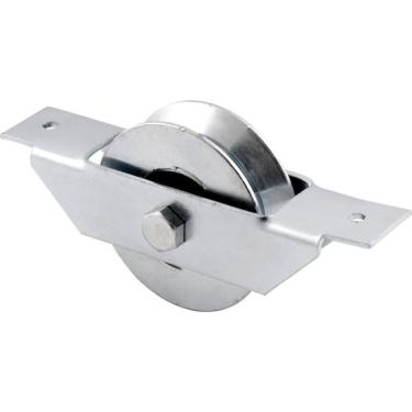 Imagem de Roldana Para Portão 2.1/2  Tipo V Em Aço Zincado Caixa Abert