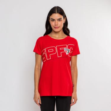 Imagem de Camiseta Baby Look Feminina Oficial São Paulo SPFC