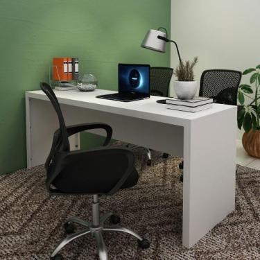 Imagem de Mesa para Escritório 180cm MDP Branco Design Moderno Tecnomobili Cor:B