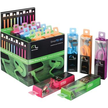 Imagem de Cabo Lighting 8 Pinos Iphone 5 Display Wi299 Sortidos Sem Op