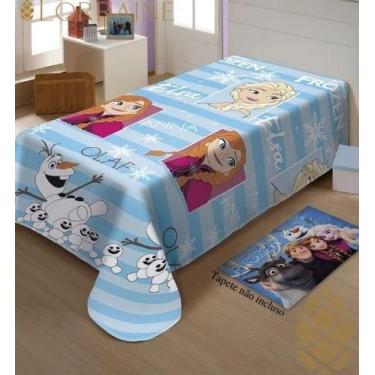 Imagem de Manta Micro Solteiro 200X150 Fun Não Alérgica Frozen - Jolitex
