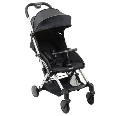 Imagem de Carrinho de Bebê Burigotto Up Dobrável para Passeio Até 15kg Preto com Metal Prata