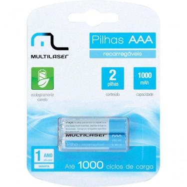 Imagem de Pilha Recarregável Aaa 1000mah Cb051 - Blister Com 2