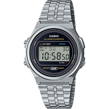Imagem de Relógio Casio Masculino Ref: A171we-1adf Vintage Prateado