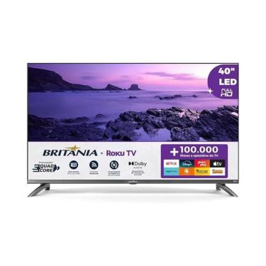 Imagem de Smart TV 40” Britânia Roku TV LED Dolby Audio