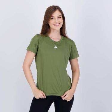 Imagem de Camiseta Adidas Basic Treino Feminina Verde-Feminino
