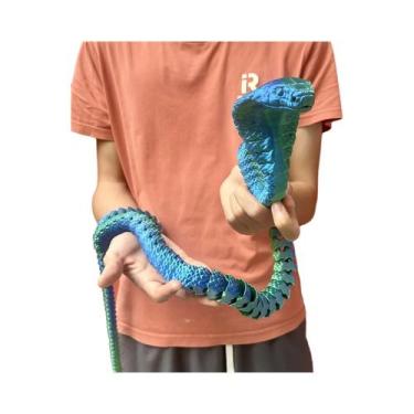 Imagem de Estátua De Cobra Colorida Impressa Em 3D, Figura De Animal Flexível 13