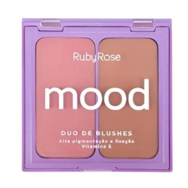 Imagem de Duo blush mood rosy flush e ginger bread hb8703 ruby rose