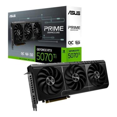 Imagem de Placa de Vídeo ASUS PRIME RTX 5070 Ti NVIDIA, 16GB, GDDR7, IA FP4 e DLSS4, Edição OC-90YV0MF0-M0NA00-Unissex