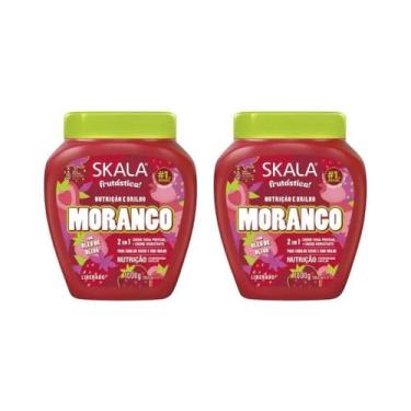 Imagem de Creme Skala 1Kg 2 X 1 Pentear E Hidratar Morango - Kit C/2Un