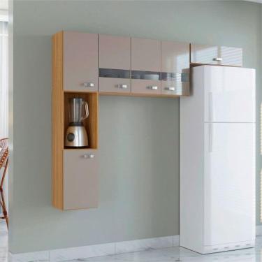 Imagem de Armário Suspenso para Cozinha Júlia Poquema, Damasco/Off White