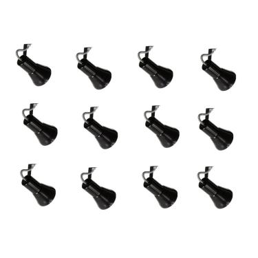 Imagem de Kit 12 Spot Trilho Perfilado Eletro calha Par20 Bulbo OL3